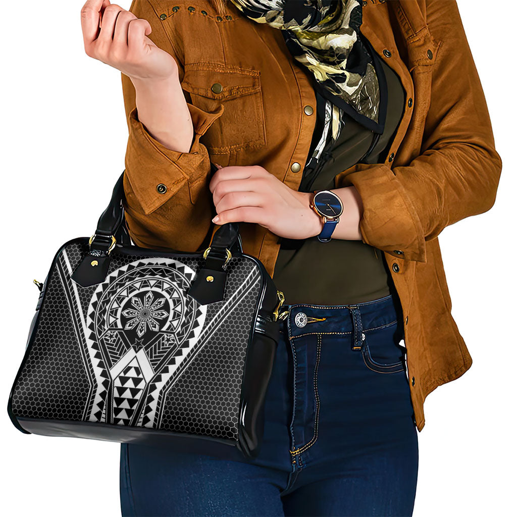 Philippines Batok Tribal Inspired Tattoo Black Shoulder Handbag