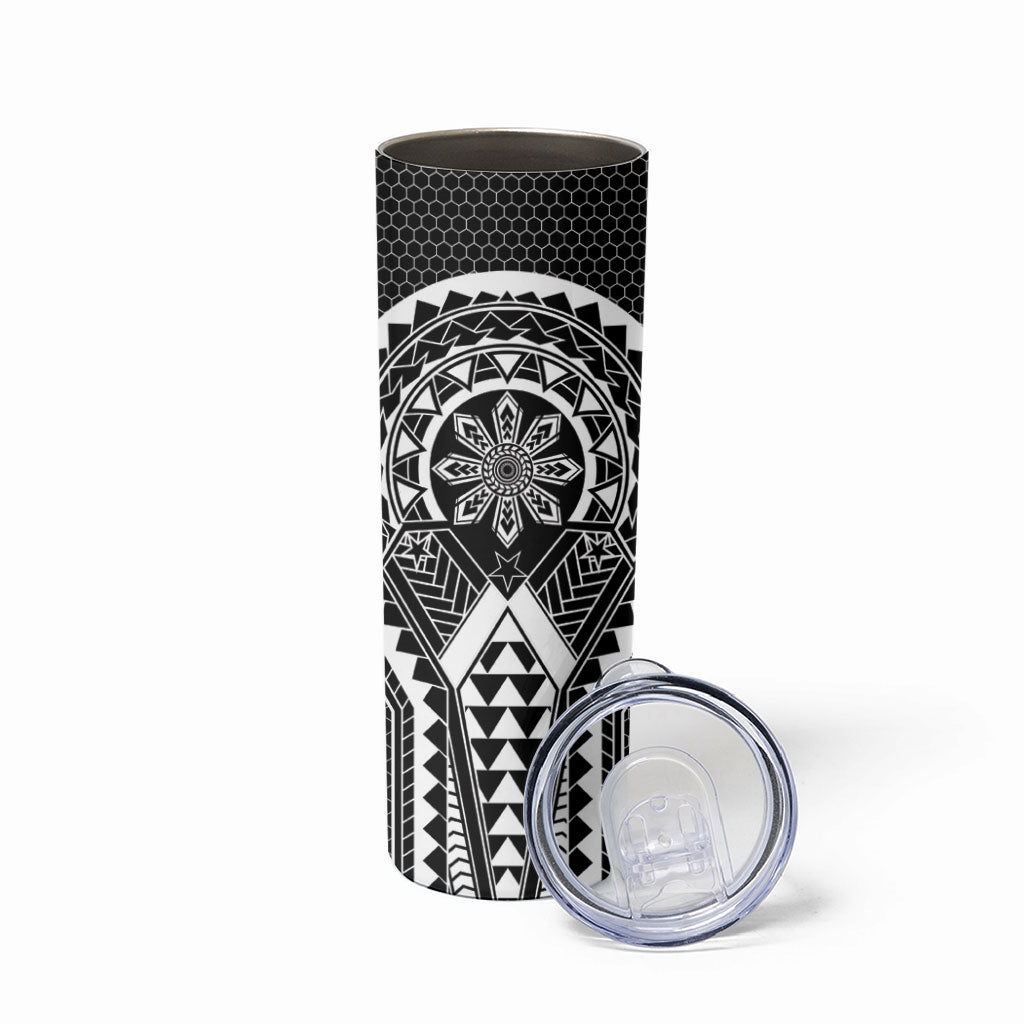 Philippines Batok Tribal Inspired Tattoo Black Skinny Tumbler