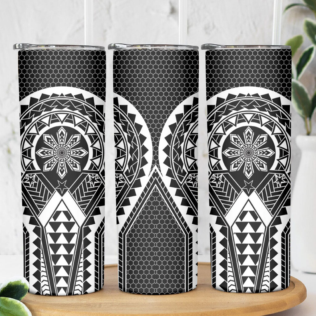 Philippines Batok Tribal Inspired Tattoo Black Skinny Tumbler