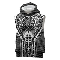 Philippines Batok Tribal Inspired Tattoo Black Sleeveless Hoodie