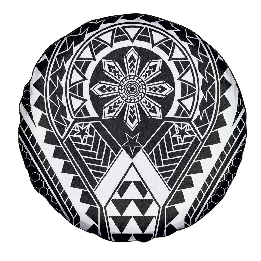 Philippines Batok Tribal Inspired Tattoo Black Spare Tire Cover