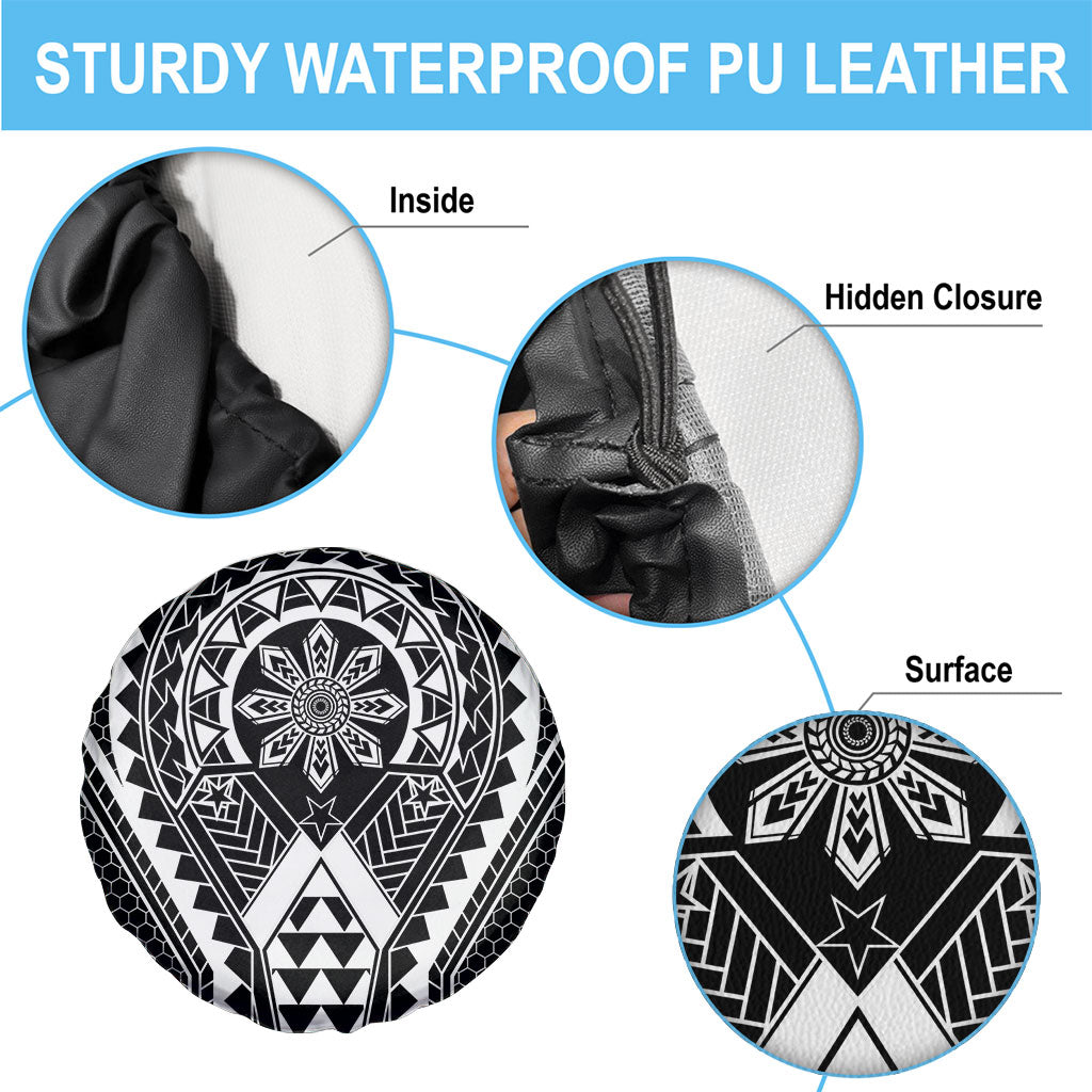 Philippines Batok Tribal Inspired Tattoo Black Spare Tire Cover