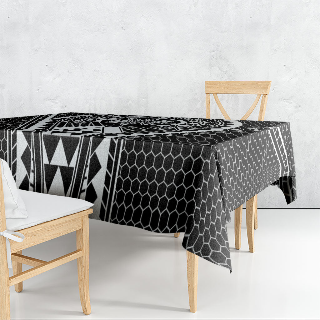 Philippines Batok Tribal Inspired Tattoo Black Tablecloth