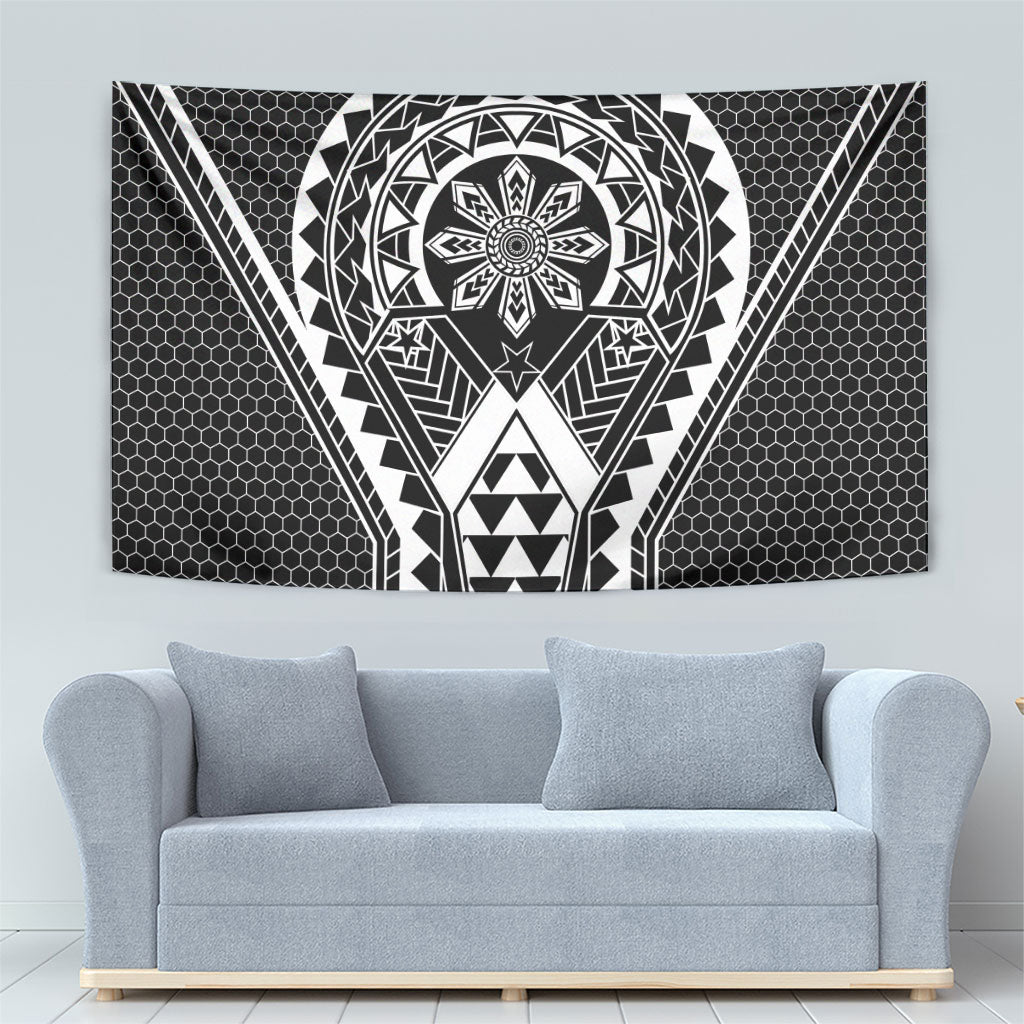 Philippines Batok Tribal Inspired Tattoo Black Tapestry