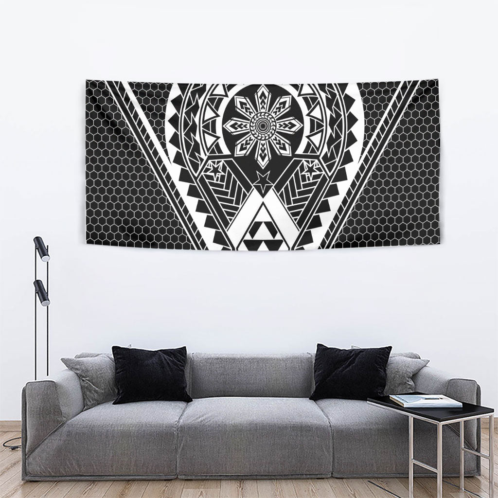 Philippines Batok Tribal Inspired Tattoo Black Tapestry