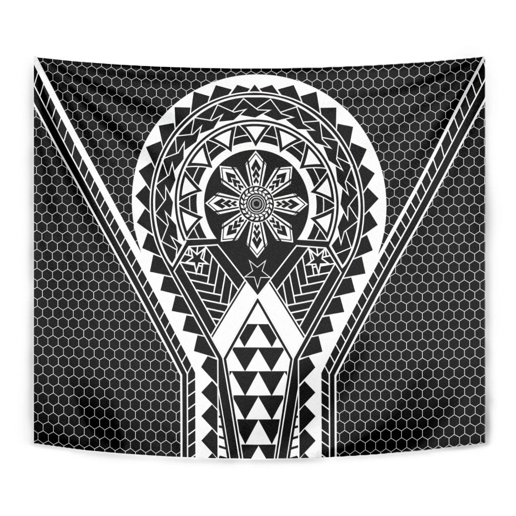 Philippines Batok Tribal Inspired Tattoo Black Tapestry