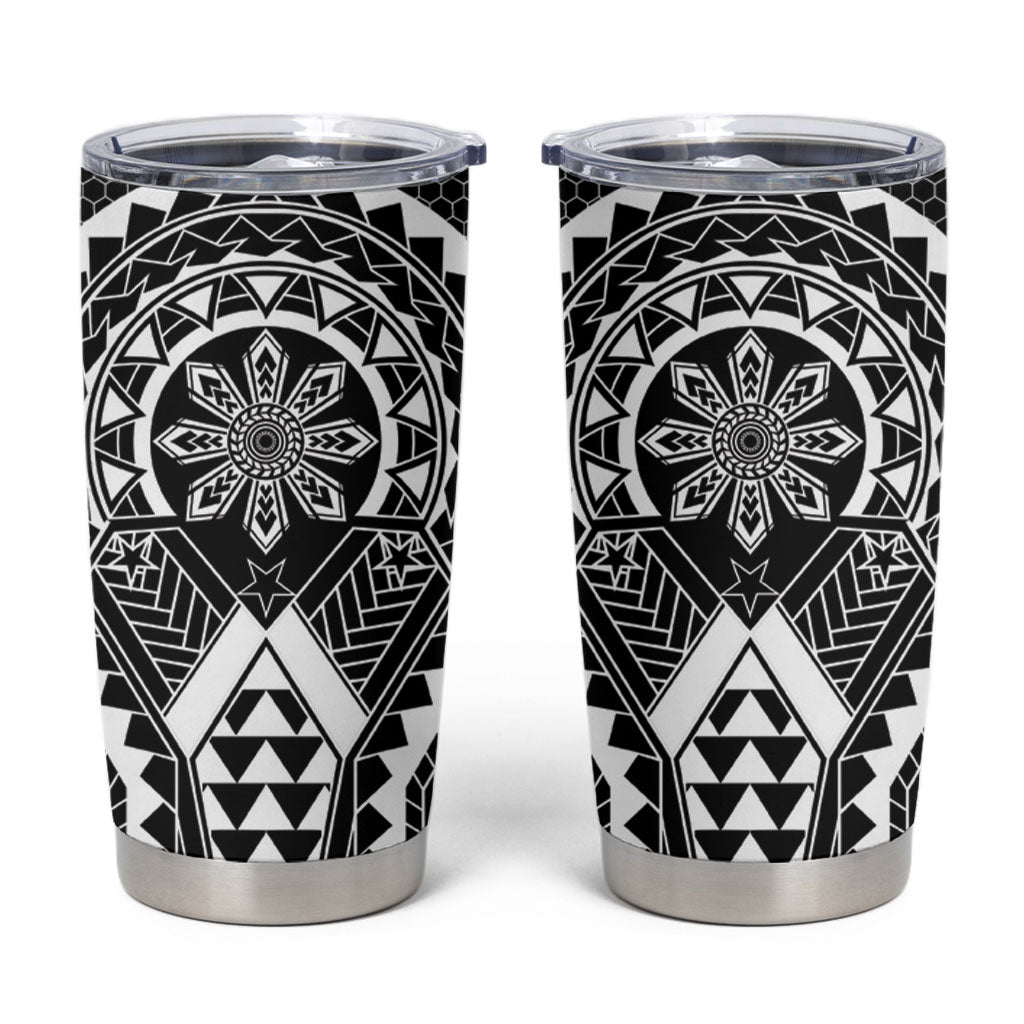 Philippines Batok Tribal Inspired Tattoo Black Tumbler Cup