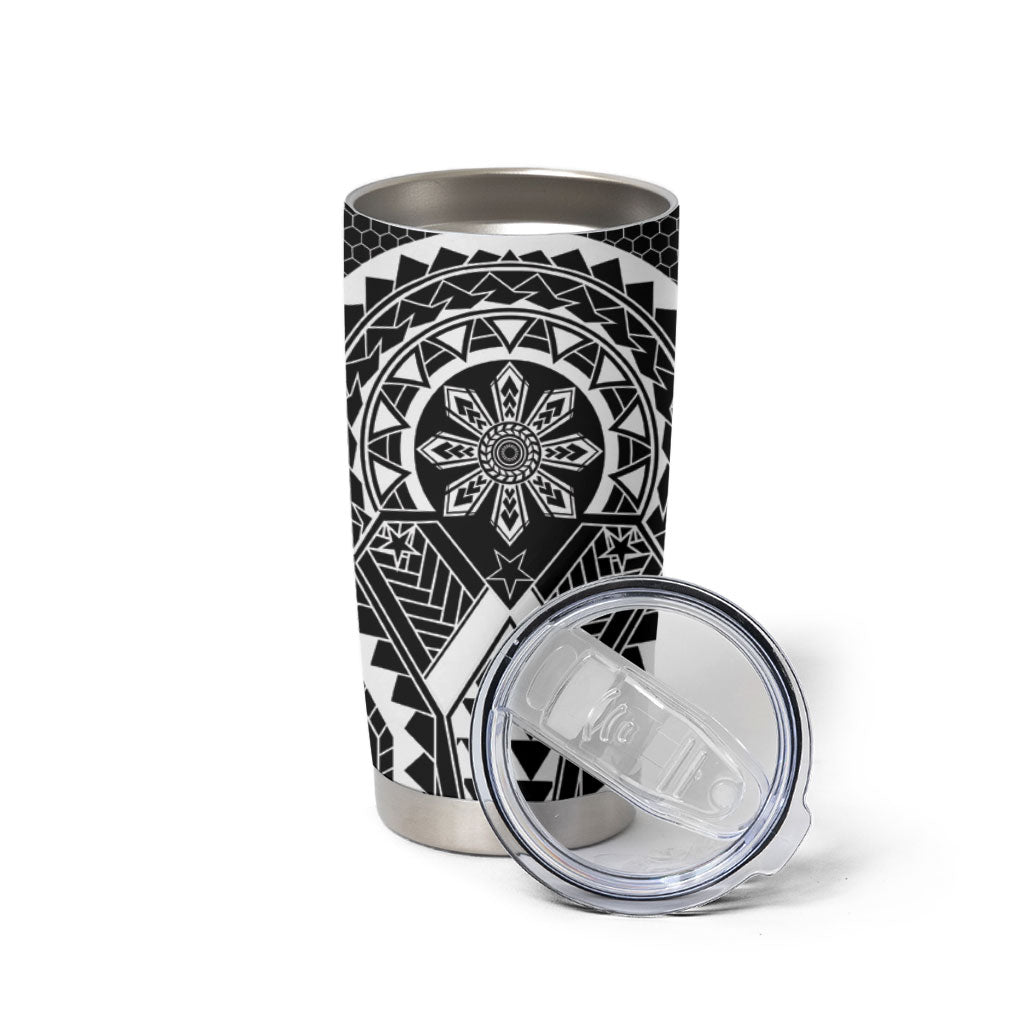 Philippines Batok Tribal Inspired Tattoo Black Tumbler Cup