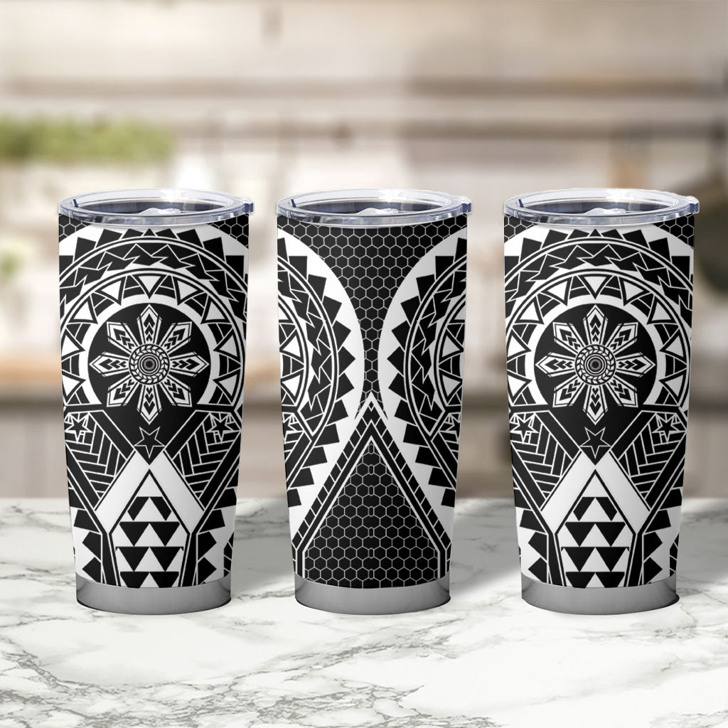 Philippines Batok Tribal Inspired Tattoo Black Tumbler Cup