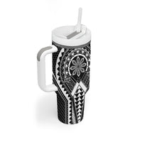 Philippines Batok Tribal Inspired Tattoo Black Tumbler With Handle