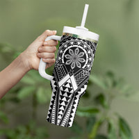 Philippines Batok Tribal Inspired Tattoo Black Tumbler With Handle