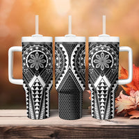 Philippines Batok Tribal Inspired Tattoo Black Tumbler With Handle