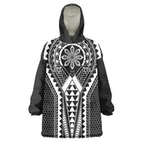 Philippines Batok Tribal Inspired Tattoo Black Wearable Blanket Hoodie