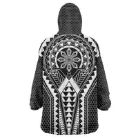 Philippines Batok Tribal Inspired Tattoo Black Wearable Blanket Hoodie