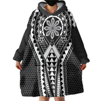 Philippines Batok Tribal Inspired Tattoo Black Wearable Blanket Hoodie