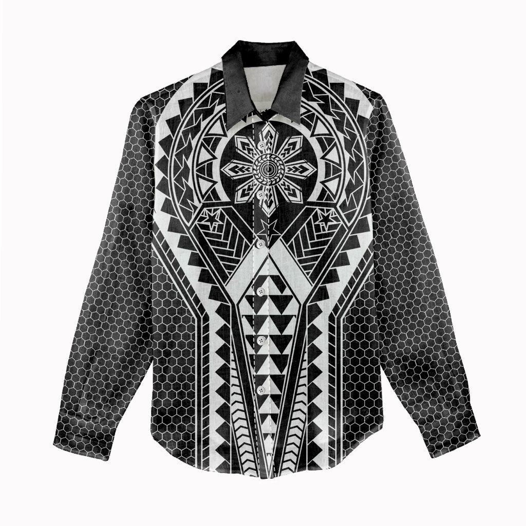 Philippines Batok Tribal Inspired Tattoo Black Women Casual Shirt