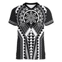 Philippines Batok Tribal Inspired Tattoo Black Women V-Neck T-Shirt