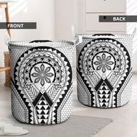 Philippines Batok Tribal Inspired Tattoo White Laundry Basket