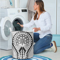 Philippines Batok Tribal Inspired Tattoo White Laundry Basket