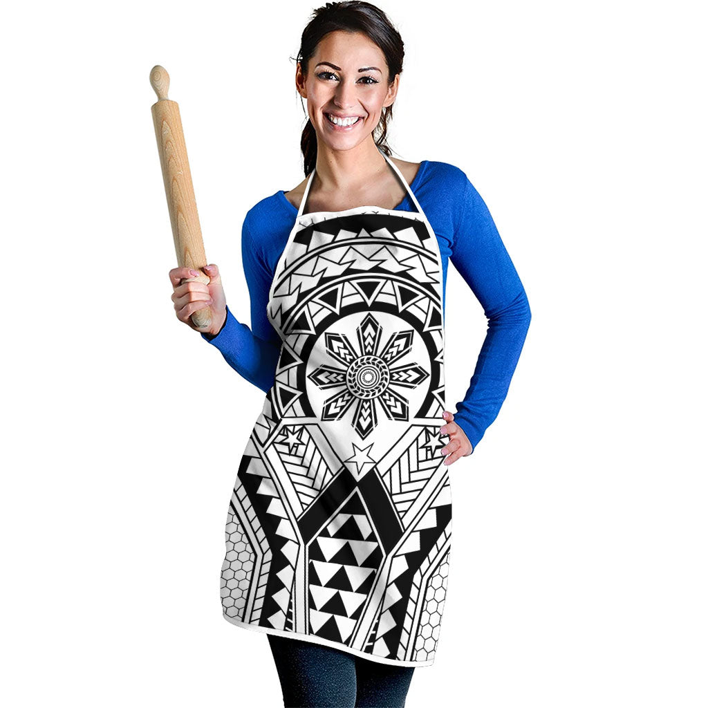 Philippines Batok Tribal Inspired Tattoo White Apron