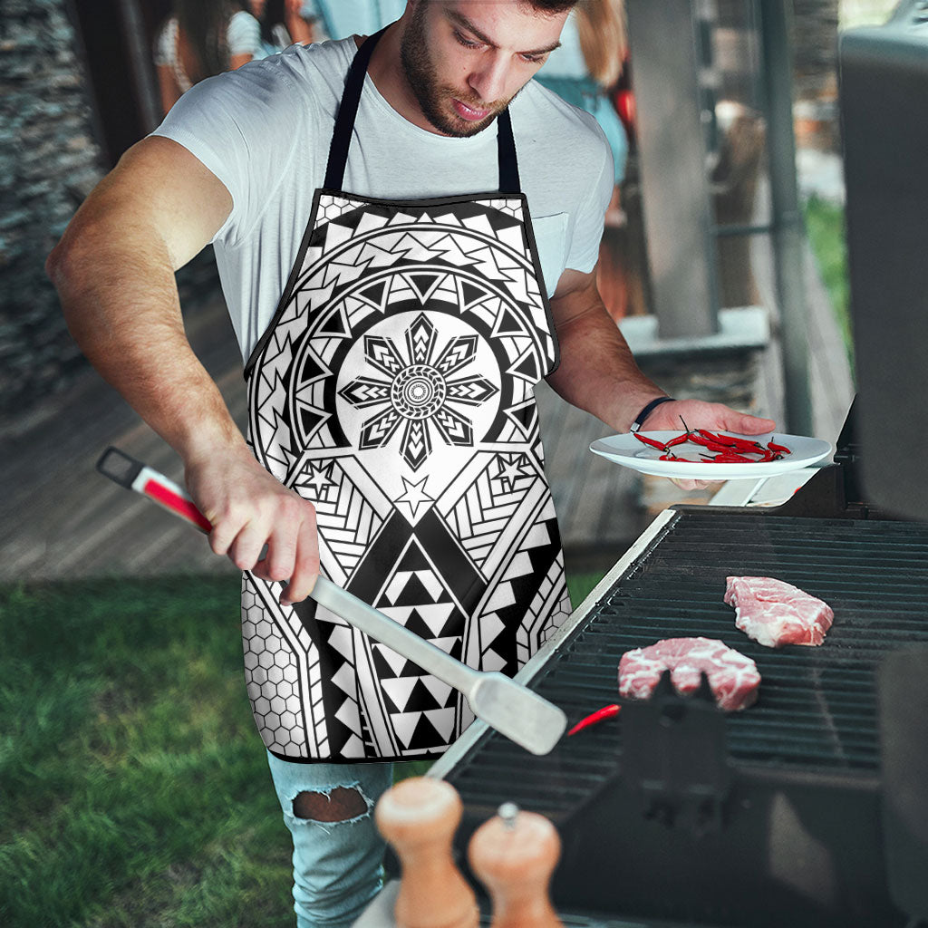 Philippines Batok Tribal Inspired Tattoo White Apron