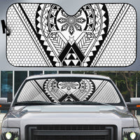 Philippines Batok Tribal Inspired Tattoo White Auto Sun Shade
