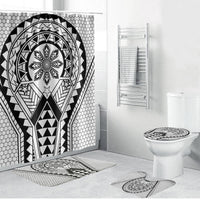 Philippines Batok Tribal Inspired Tattoo White Bathroom Set