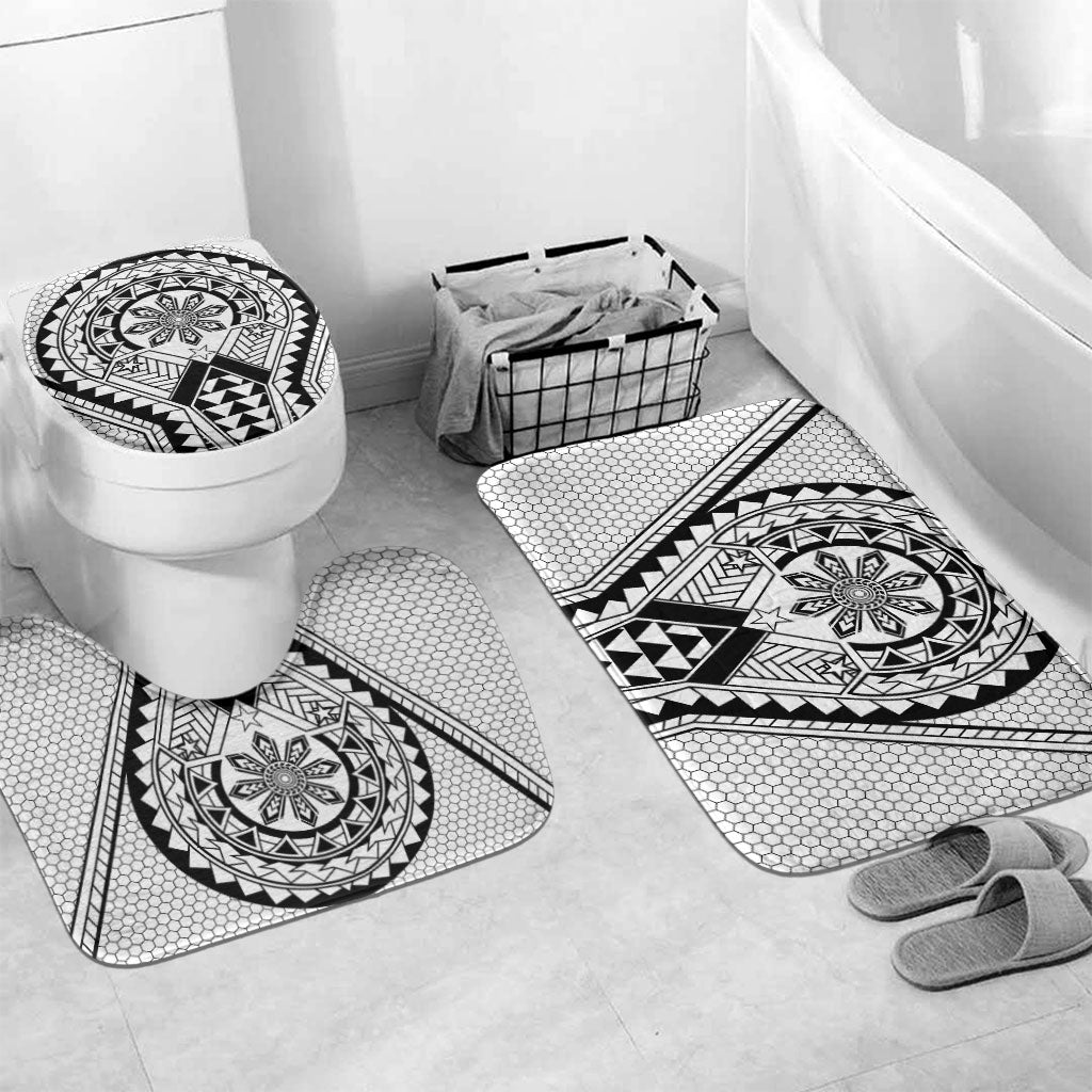 Philippines Batok Tribal Inspired Tattoo White Bathroom Set