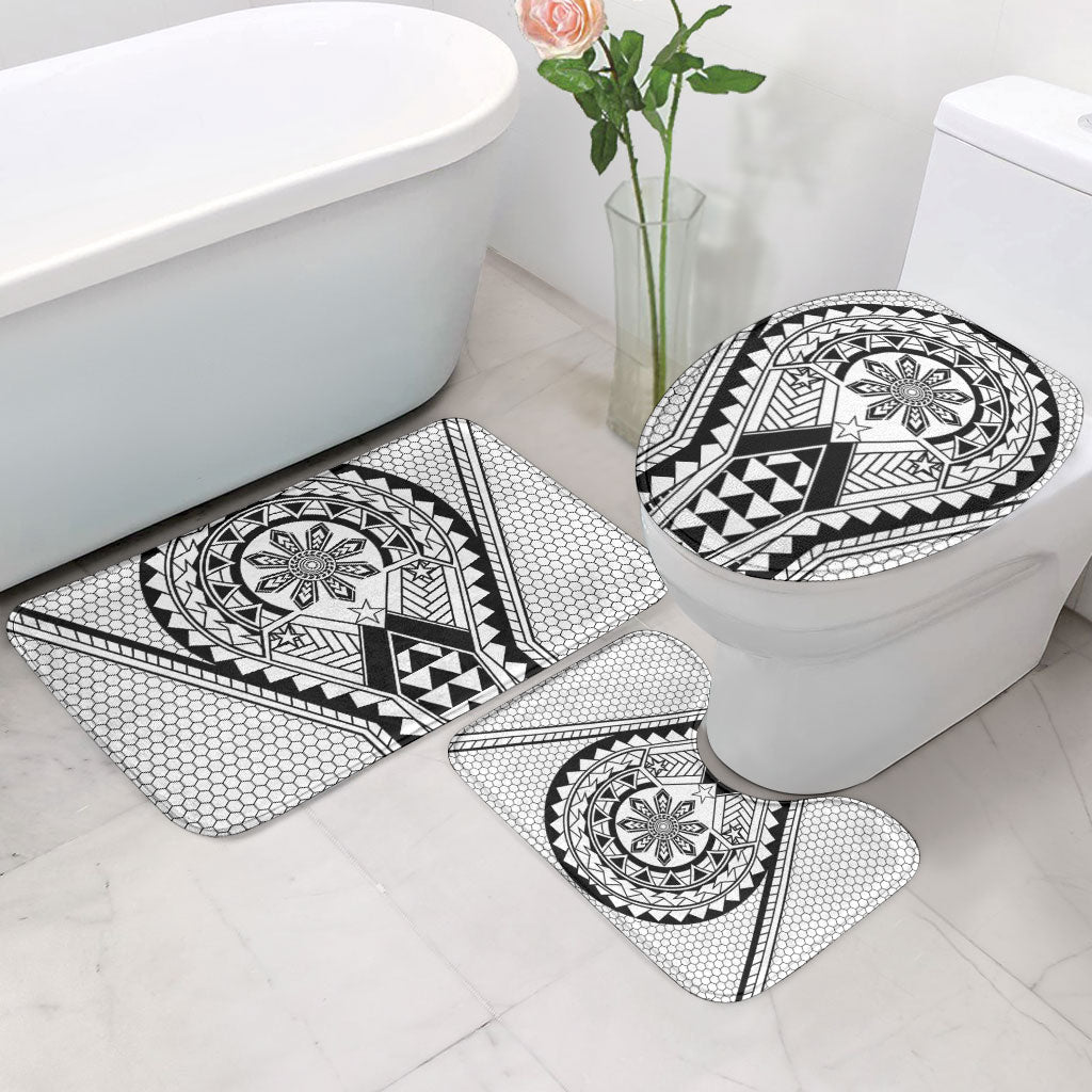 Philippines Batok Tribal Inspired Tattoo White Bathroom Set