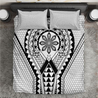 Philippines Batok Tribal Inspired Tattoo White Bedding Set
