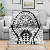 Philippines Batok Tribal Inspired Tattoo White Blanket