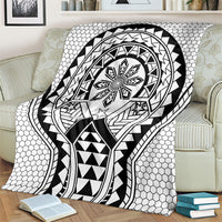 Philippines Batok Tribal Inspired Tattoo White Blanket