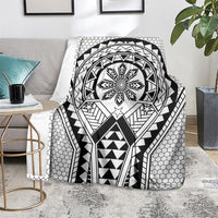 Philippines Batok Tribal Inspired Tattoo White Blanket