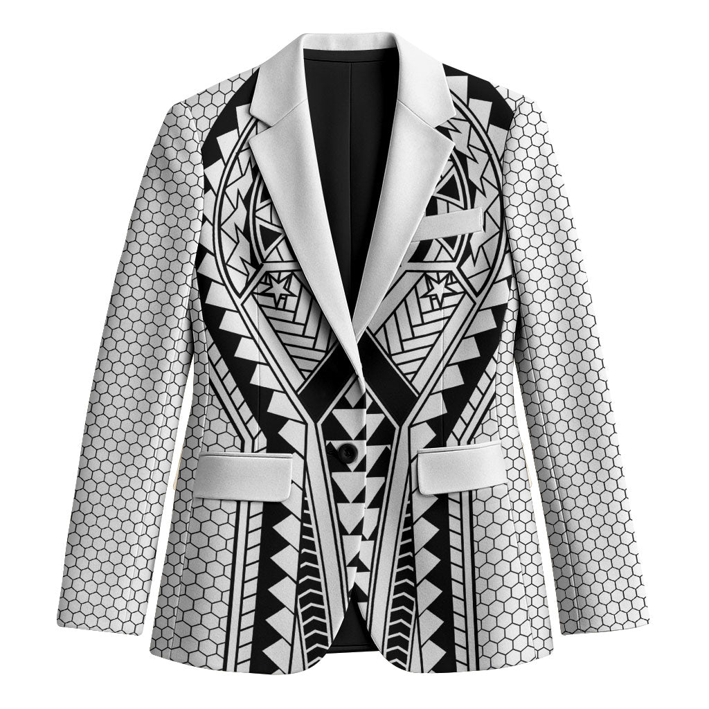 Philippines Batok Tribal Inspired Tattoo White Blazer