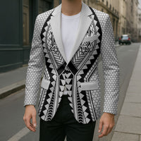 Philippines Batok Tribal Inspired Tattoo White Blazer