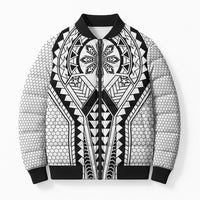Philippines Batok Tribal Inspired Tattoo White Bomber Puffer Jacket