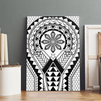 Philippines Batok Tribal Inspired Tattoo White Canvas Wall Art