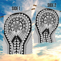 Philippines Batok Tribal Inspired Tattoo White Garden Flag