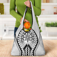 Philippines Batok Tribal Inspired Tattoo White Grocery Bag