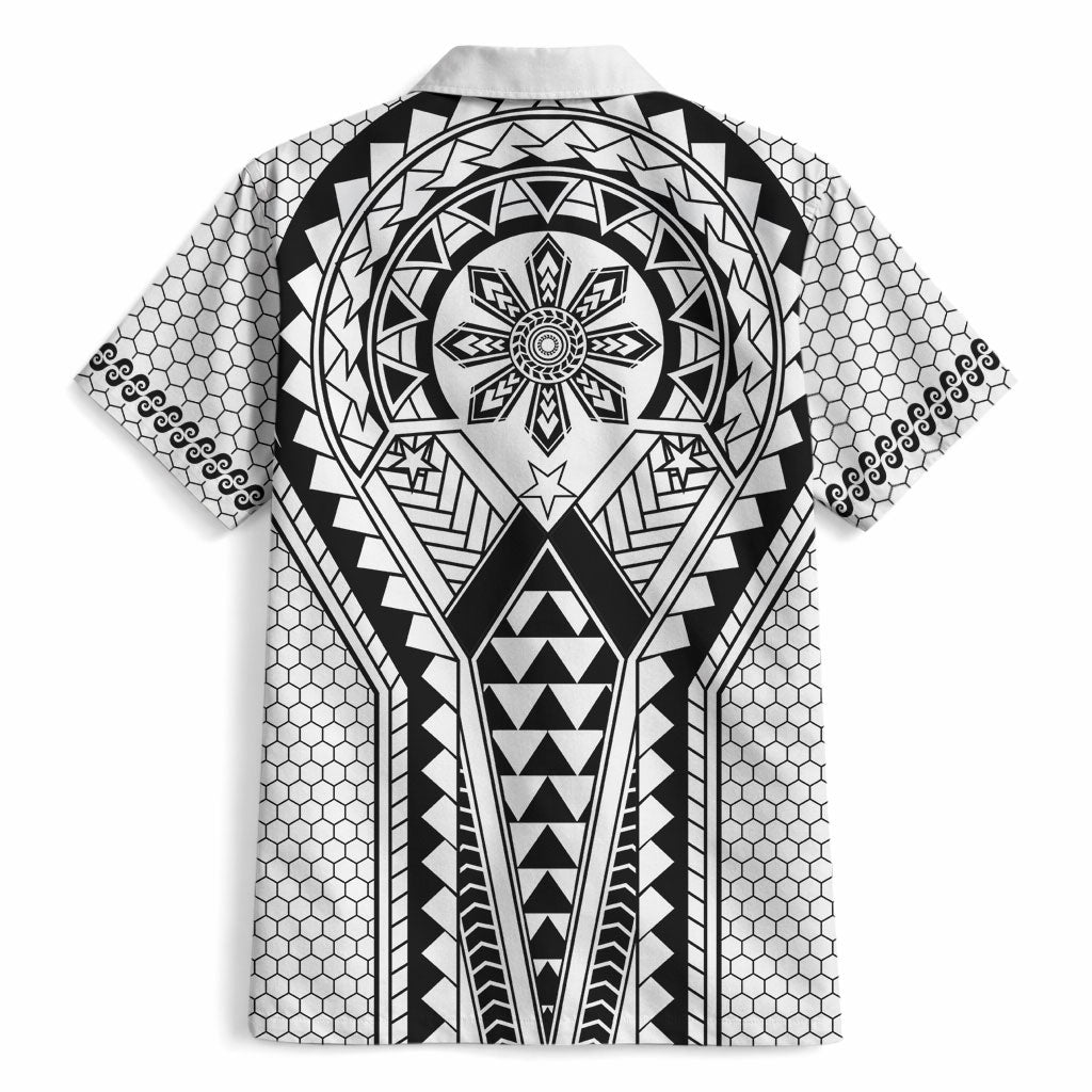 Philippines Batok Tribal Inspired Tattoo White Hawaiian Shirt