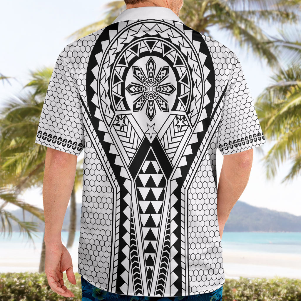 Philippines Batok Tribal Inspired Tattoo White Hawaiian Shirt