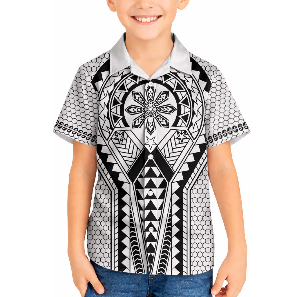 Philippines Batok Tribal Inspired Tattoo White Hawaiian Shirt