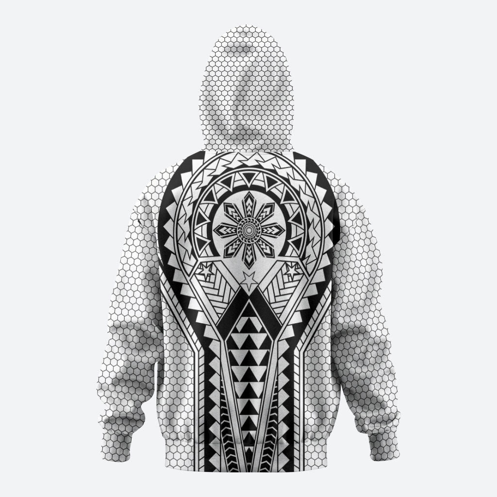 Philippines Batok Tribal Inspired Tattoo White Hoodie