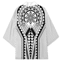 Philippines Batok Tribal Inspired Tattoo White Kimono