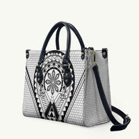 Philippines Batok Tribal Inspired Tattoo White Leather Bag