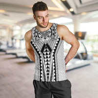 Philippines Batok Tribal Inspired Tattoo White Men Tank Top