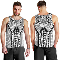 Philippines Batok Tribal Inspired Tattoo White Men Tank Top