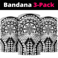 Philippines Batok Tribal Inspired Tattoo White Neck Gaiter