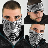 Philippines Batok Tribal Inspired Tattoo White Neck Gaiter