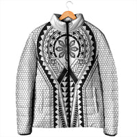 Philippines Batok Tribal Inspired Tattoo White Padded Jacket